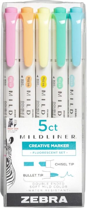 Marcador Doble Punta Mildliner Zebra