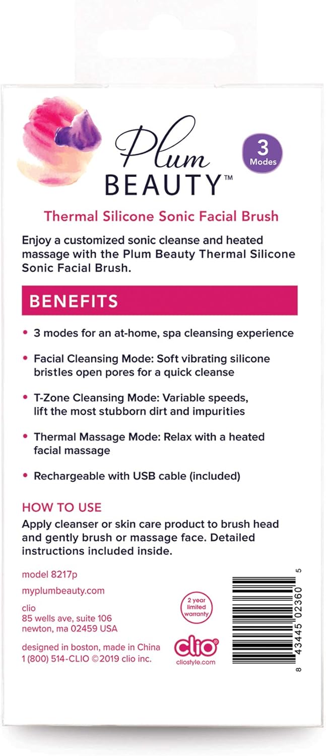 Cepillo facial sónico térmico Plum Beauty