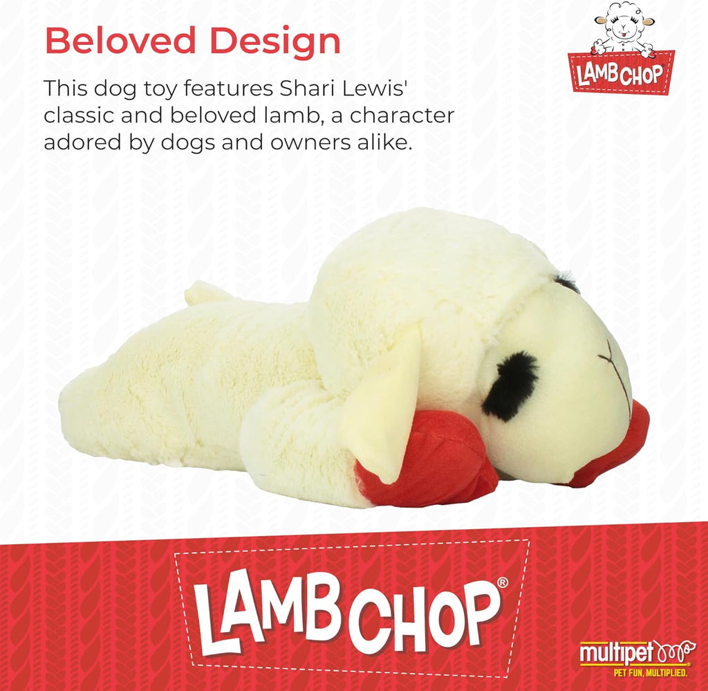 Juguete de Peluche Blanco para Perro, 31 cm