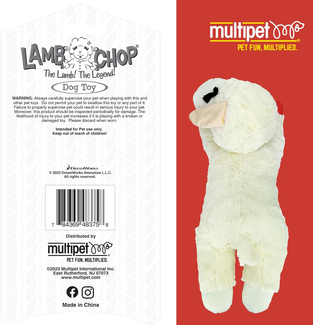 Juguete de Peluche Blanco para Perro, 31 cm