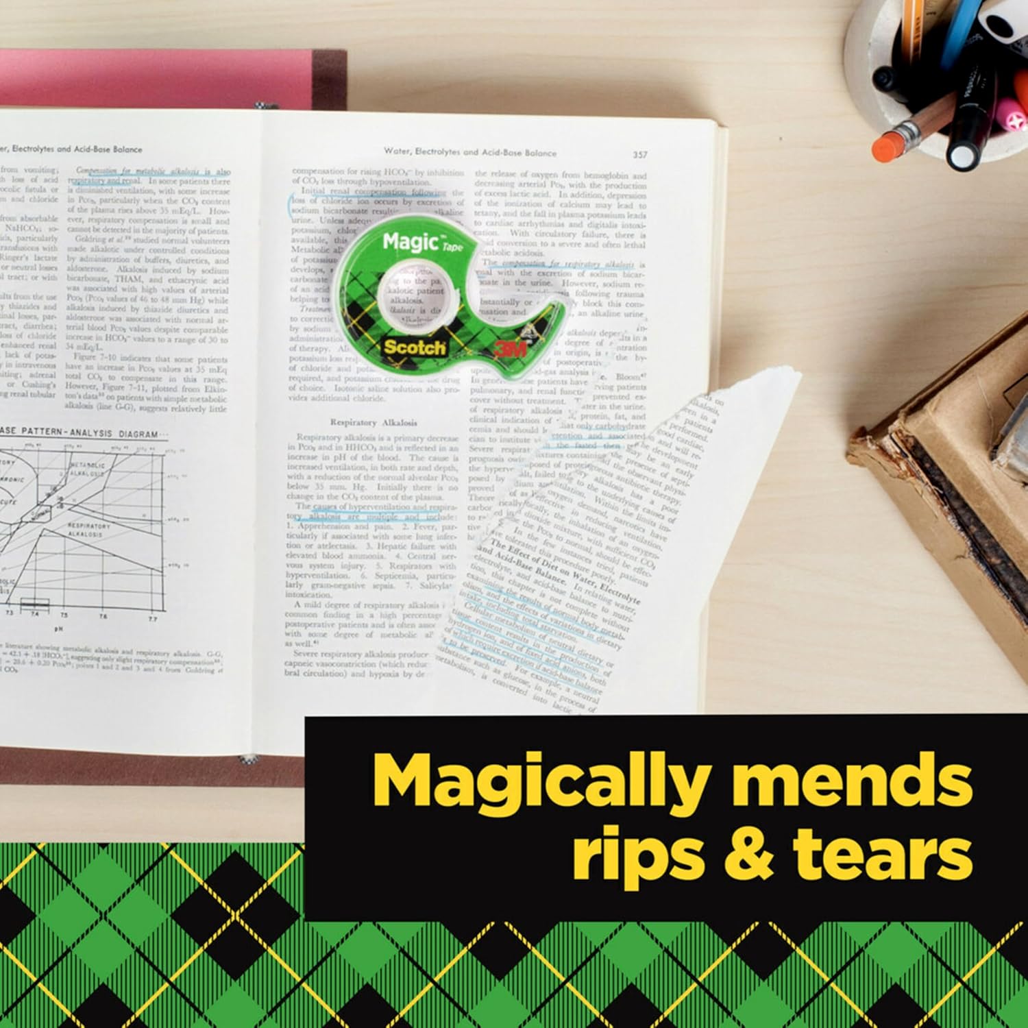 Scotch Cinta mágica, 1 rollo, numerosas aplicaciones, invisible