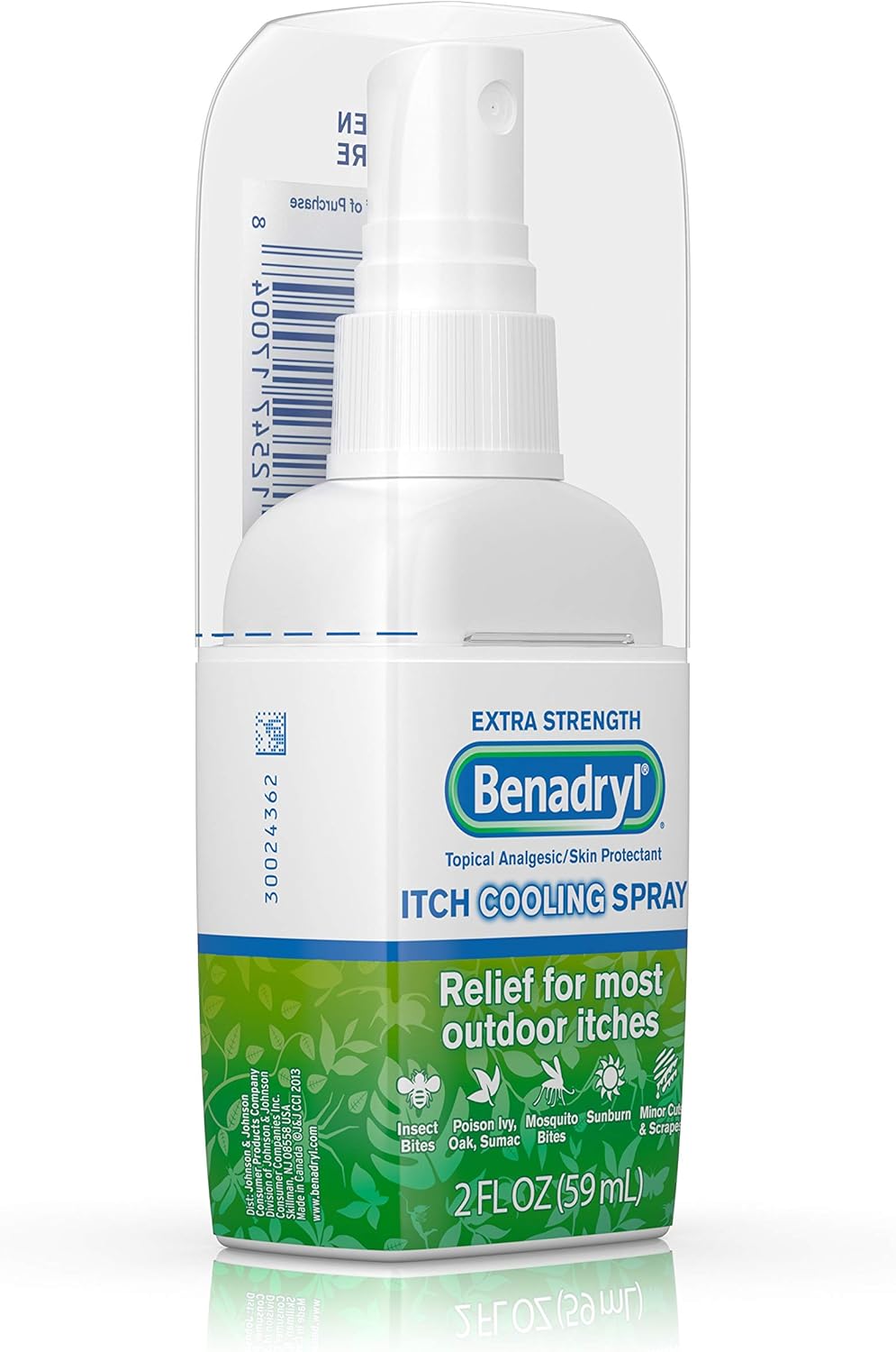 Benadryl Extra Strength Spray refrescante para la picazón, 59ml