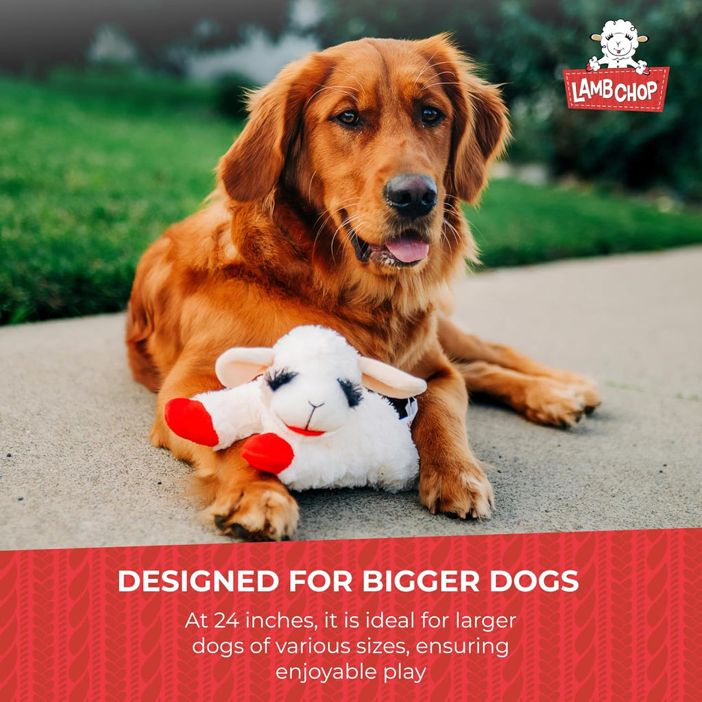 Juguete de Peluche Blanco para Perro, 31 cm