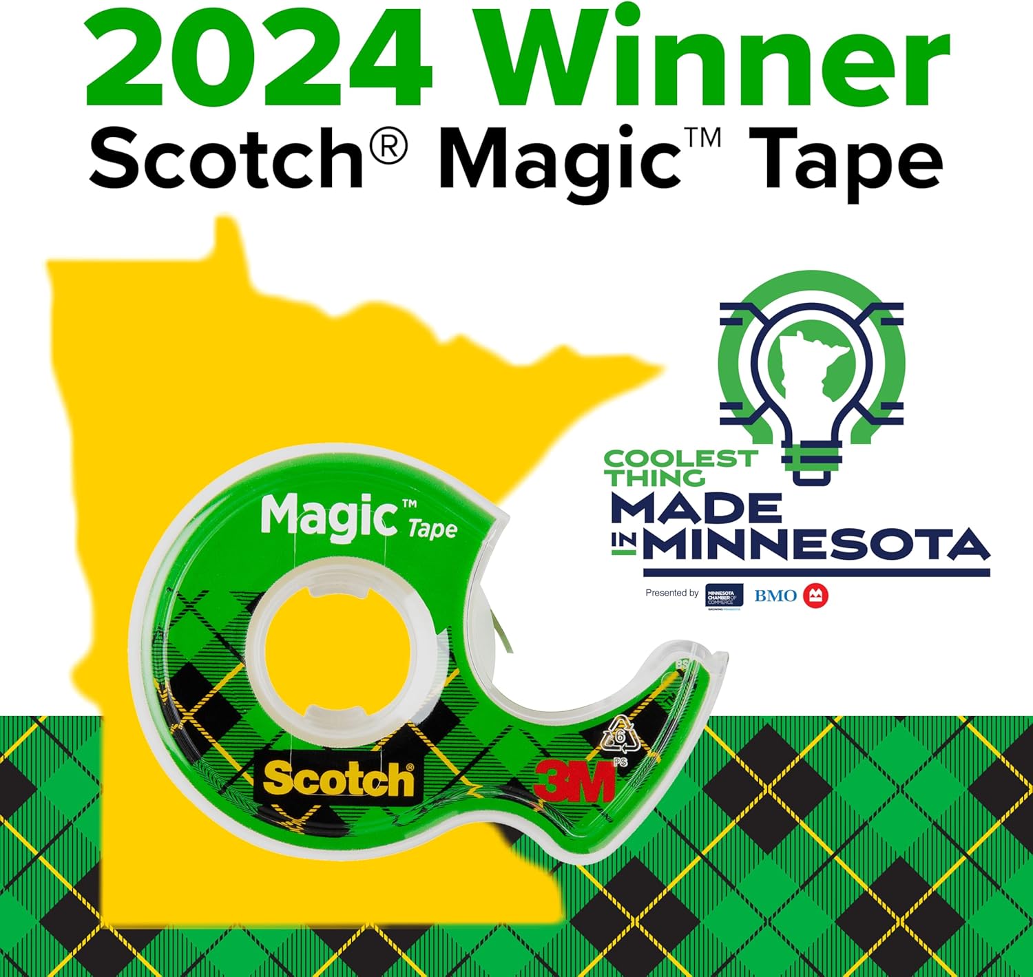 Scotch Cinta mágica, 1 rollo, numerosas aplicaciones, invisible