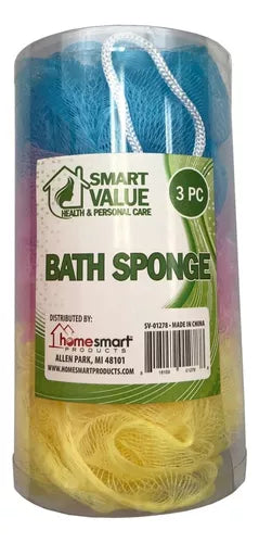 Esponja De Baño Smart Value 3 Pz