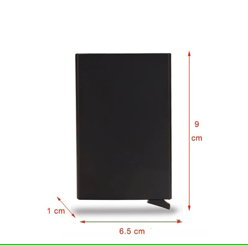 Cartera inteligente, tarjetero de Metal delgado, minimalista Pop Up