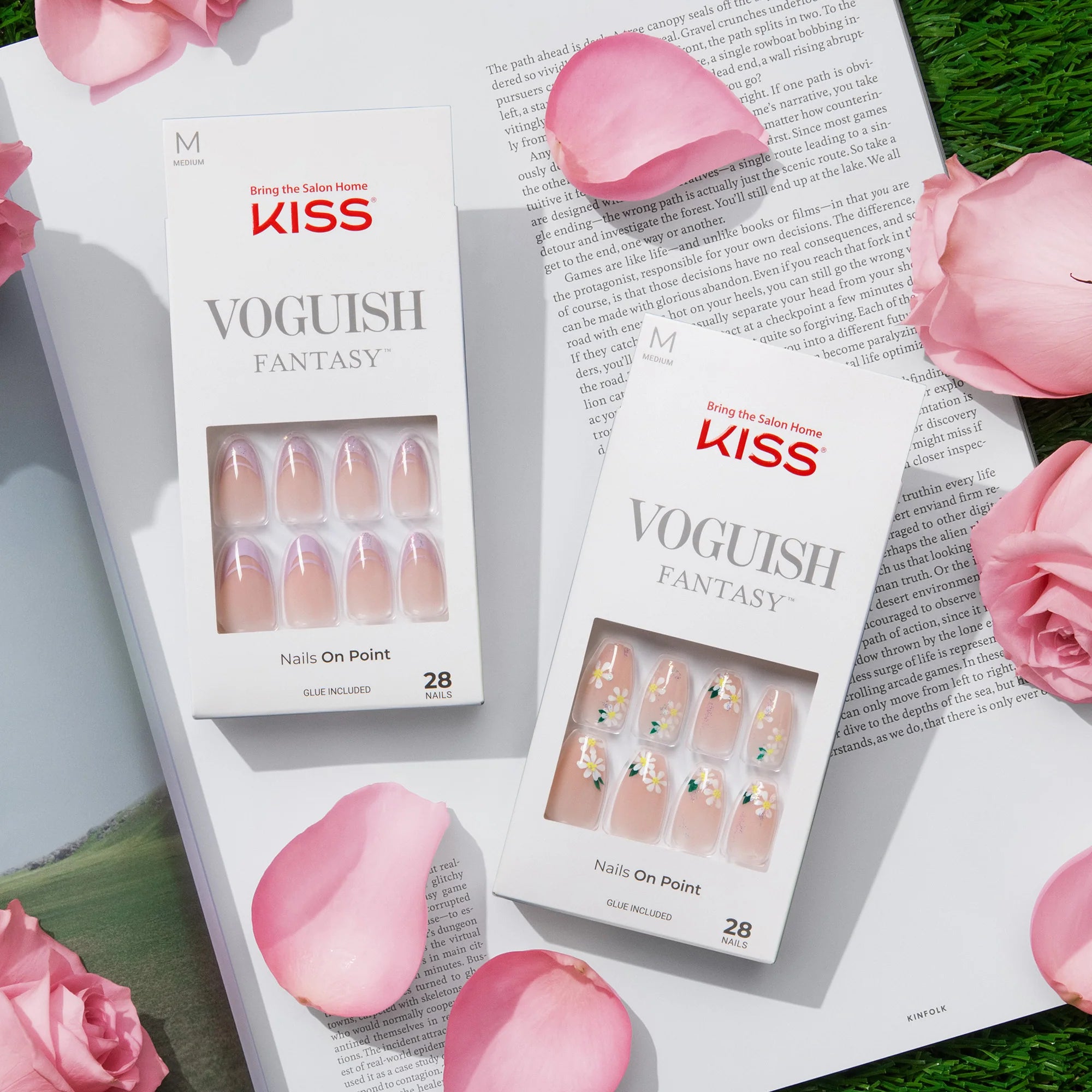 Uñas Postizas Kiss Voguish Fantasy Manos